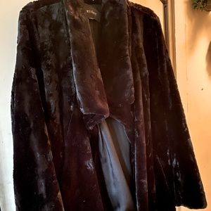 Faux Fur Weekend Jacket by Karen Kane